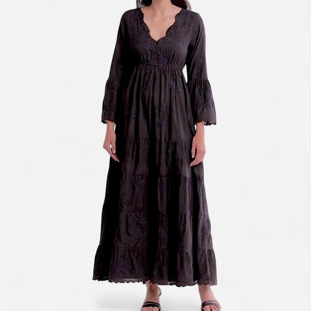 Anthropologie x Raga Jaya Maxi Dress, Black, Small